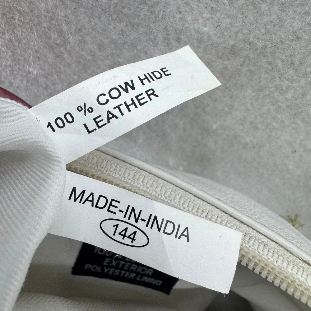Great American Leatherworks White Leather Crossbody Bag Purse‎ Classic Style - Picture 9 of 11